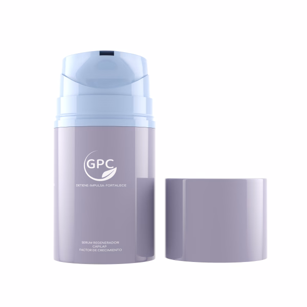 Sustainable Cylinder Airless Pump Bottle with Over Cap