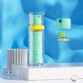 airless pump bottle for skincare and foundation, refillable cosmetic packaging by Gidea Pac