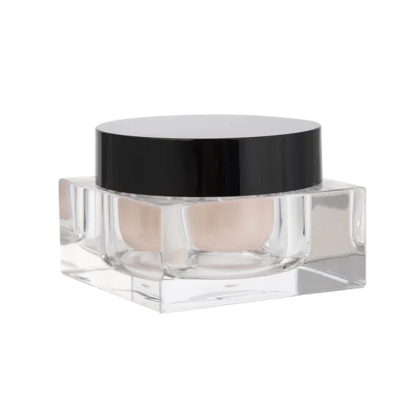 Clear Square Shape Cosmetic Jar