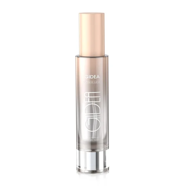 Elegant Light Luxury Cylinder Glass Bottle With Gold Pump