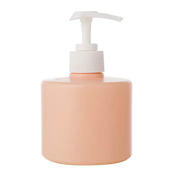 Light Orange Cylinder HDPE Shampoo Bottle