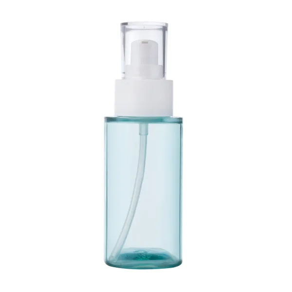 Cylinder Blue PETG Plastic Spray Pump Bottle