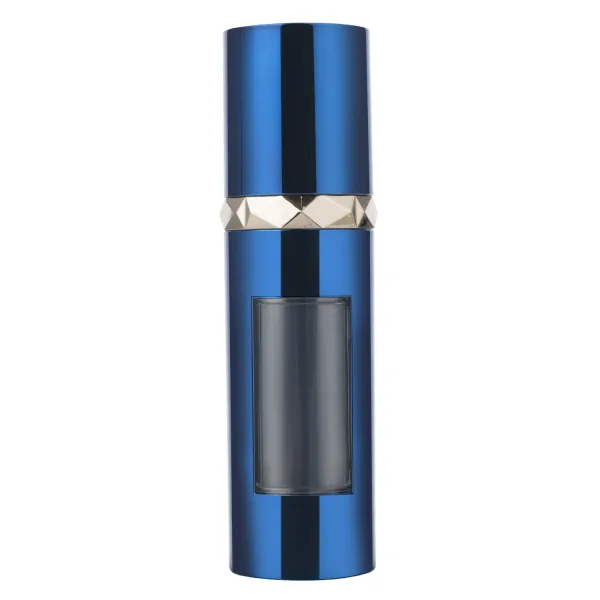 Luxurious Deep Blue Dual-Chamber Pump Bottle