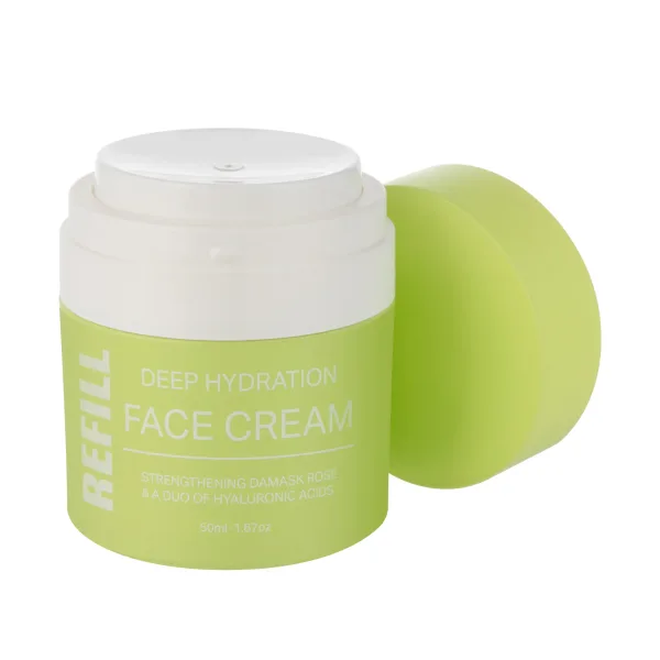 Round Shape Refillable Airless Jar