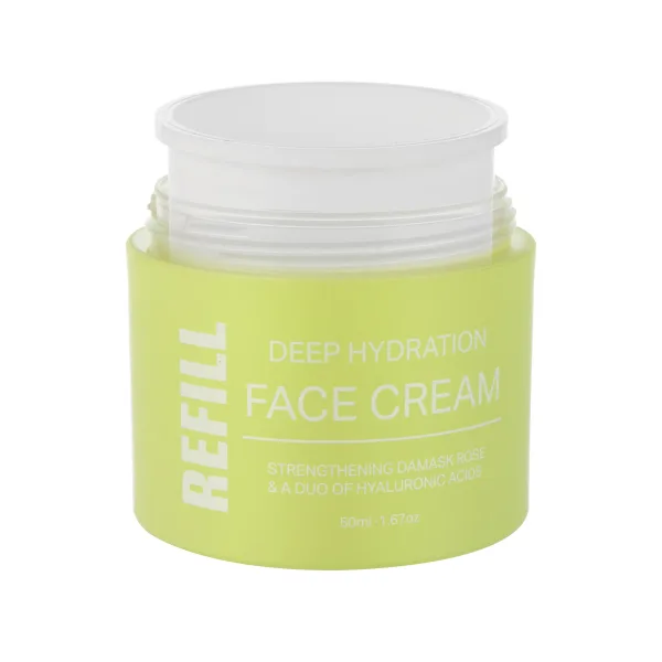 Round Shape Refillable Airless Jar