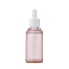 PETG Round Transparent Pink Dropper Bottle