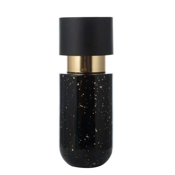 Stylish Black Glass Pump Bottle luxury Design and Diverse Customization