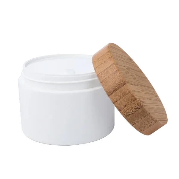PP Cream Jar With Bamboo Lid