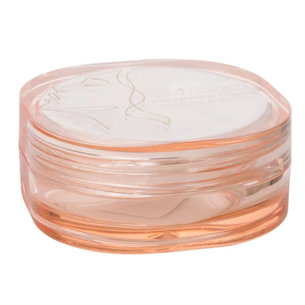 Transparent Light Orange AS Cosmetic Jar