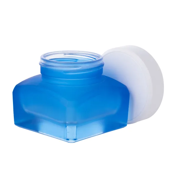 Thick Bottom Square Glass Jar G1398-1