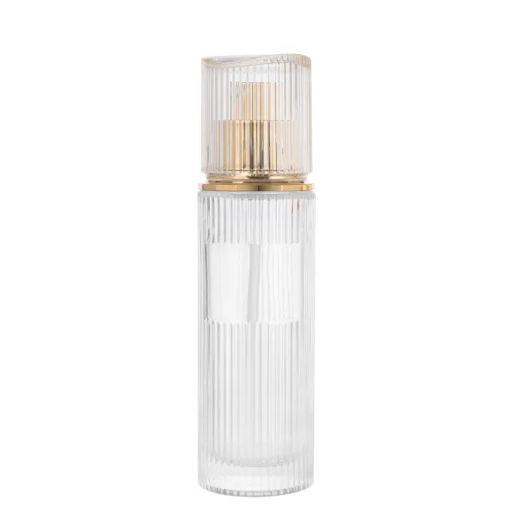 Thick Striped Cylinder Glass Pump Bottle G2436