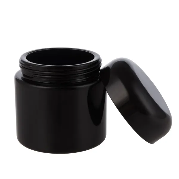 Violet Round Glass Jar G1289